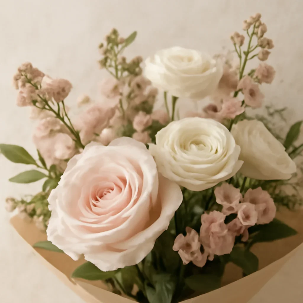 Close floral detail for flower delivery durham on