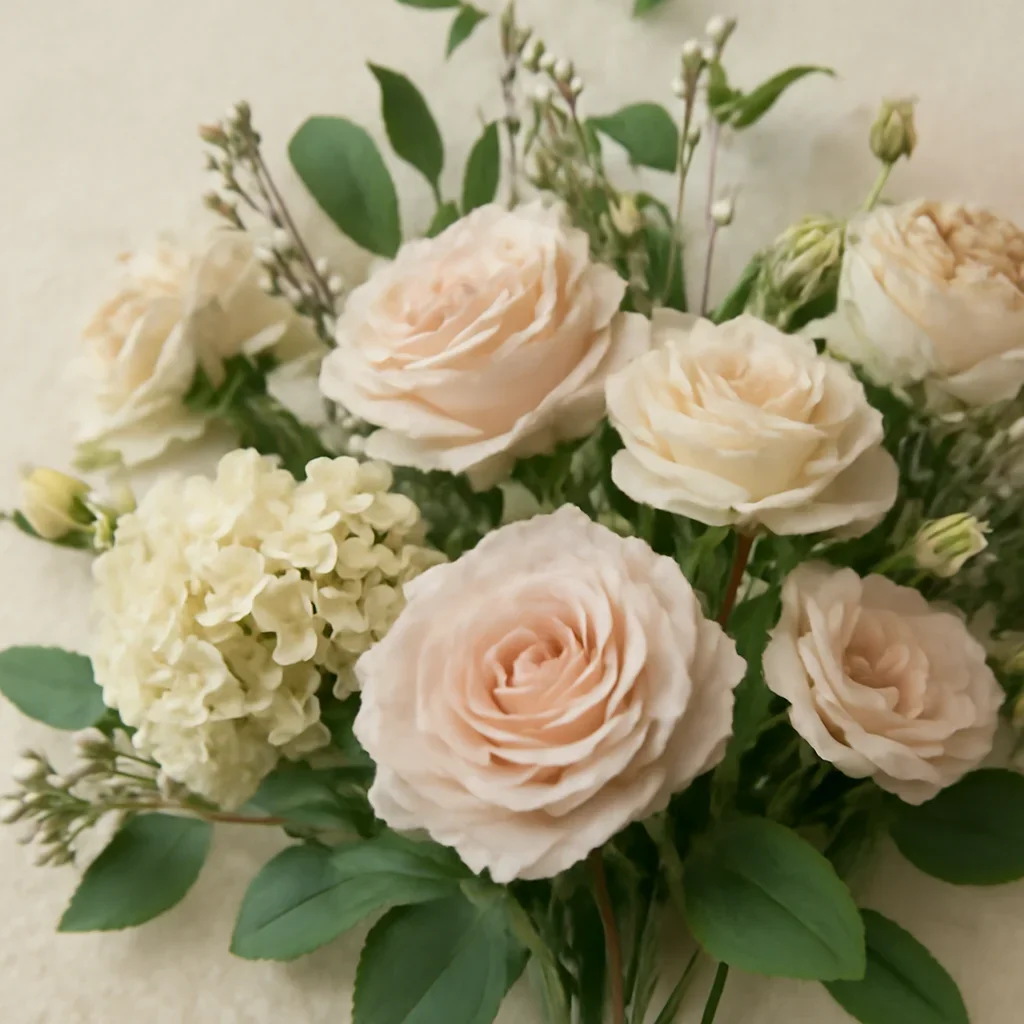 Close floral detail for funeral flowers for garafraxa hill funeral home