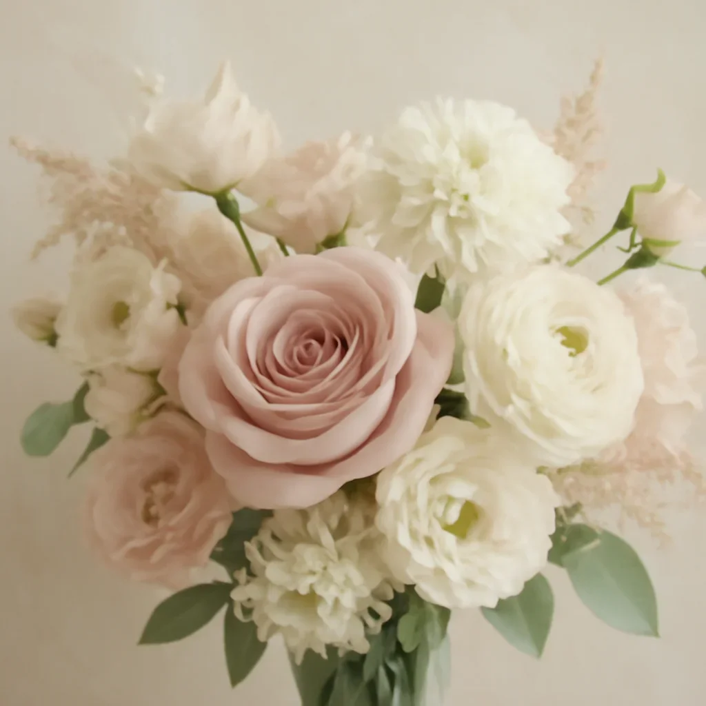Close floral detail for get well flowers
