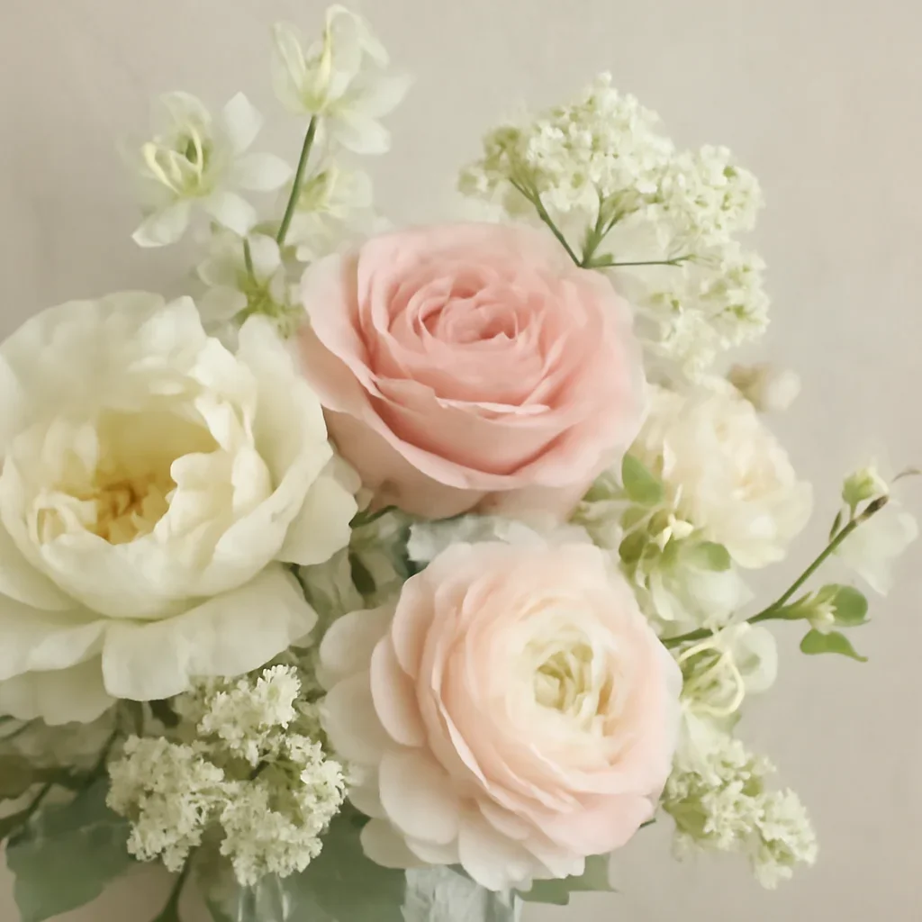 Close floral detail for gift cards
