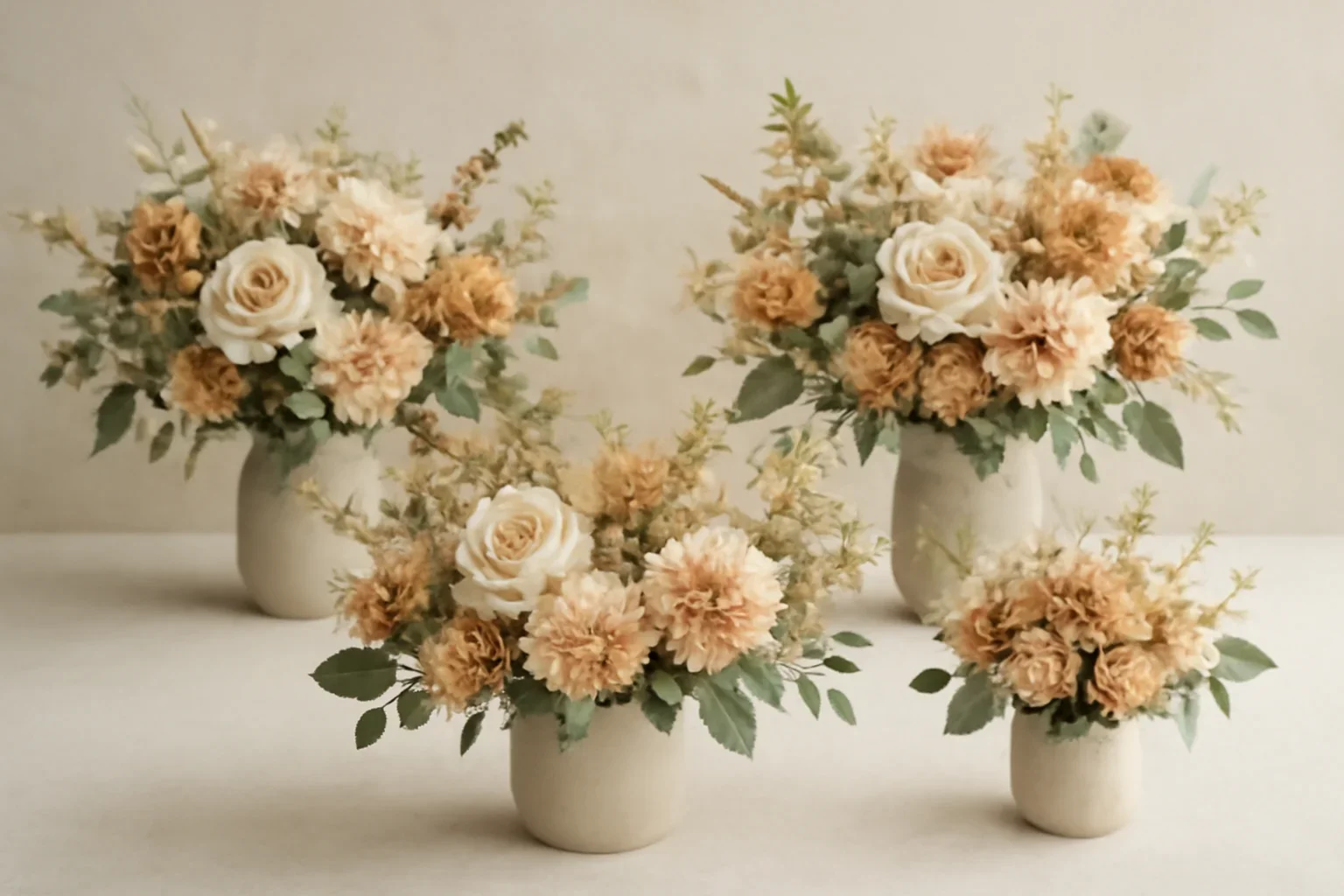 Boutique bouquet display for thanksgiving centerpieces